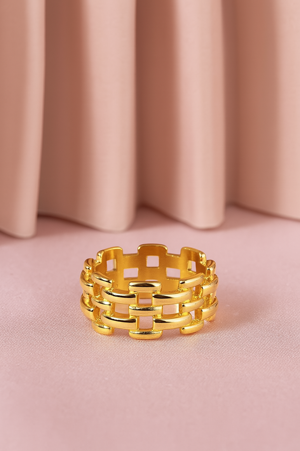 Luxe Woven Gold Band