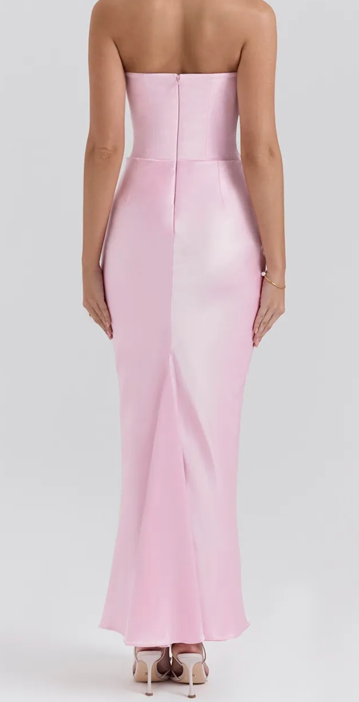 Slim Tube Top Long Dress Sexy Fashion Bandeau Backless Party Evening Dresses For Women Clothing