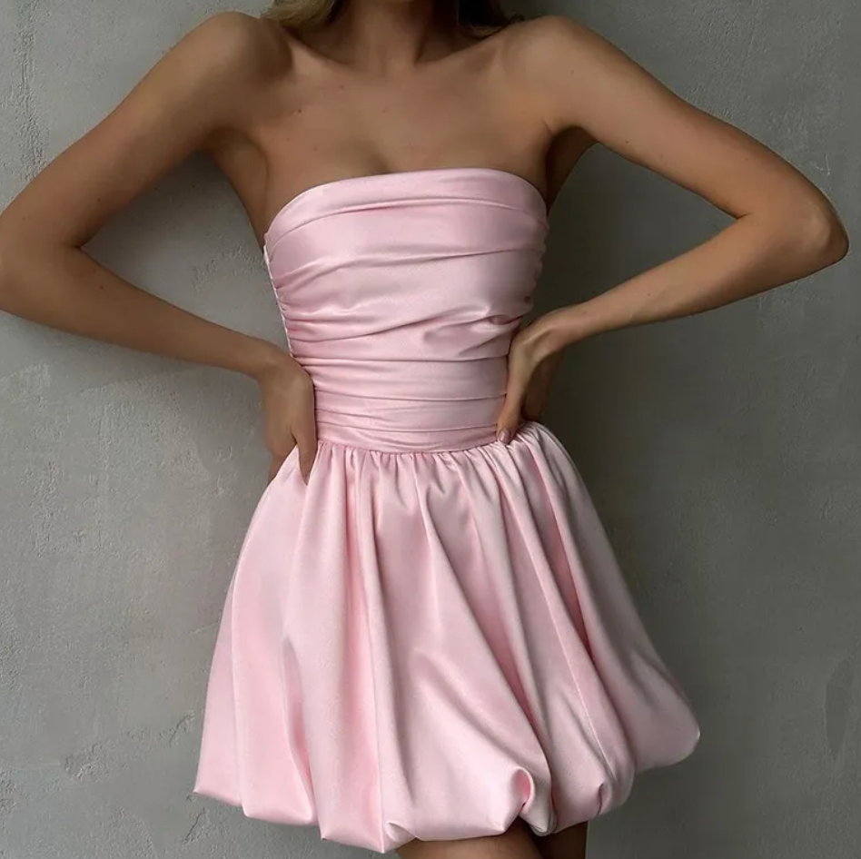 Fashion Off-shoulder Tube Top Dress Women