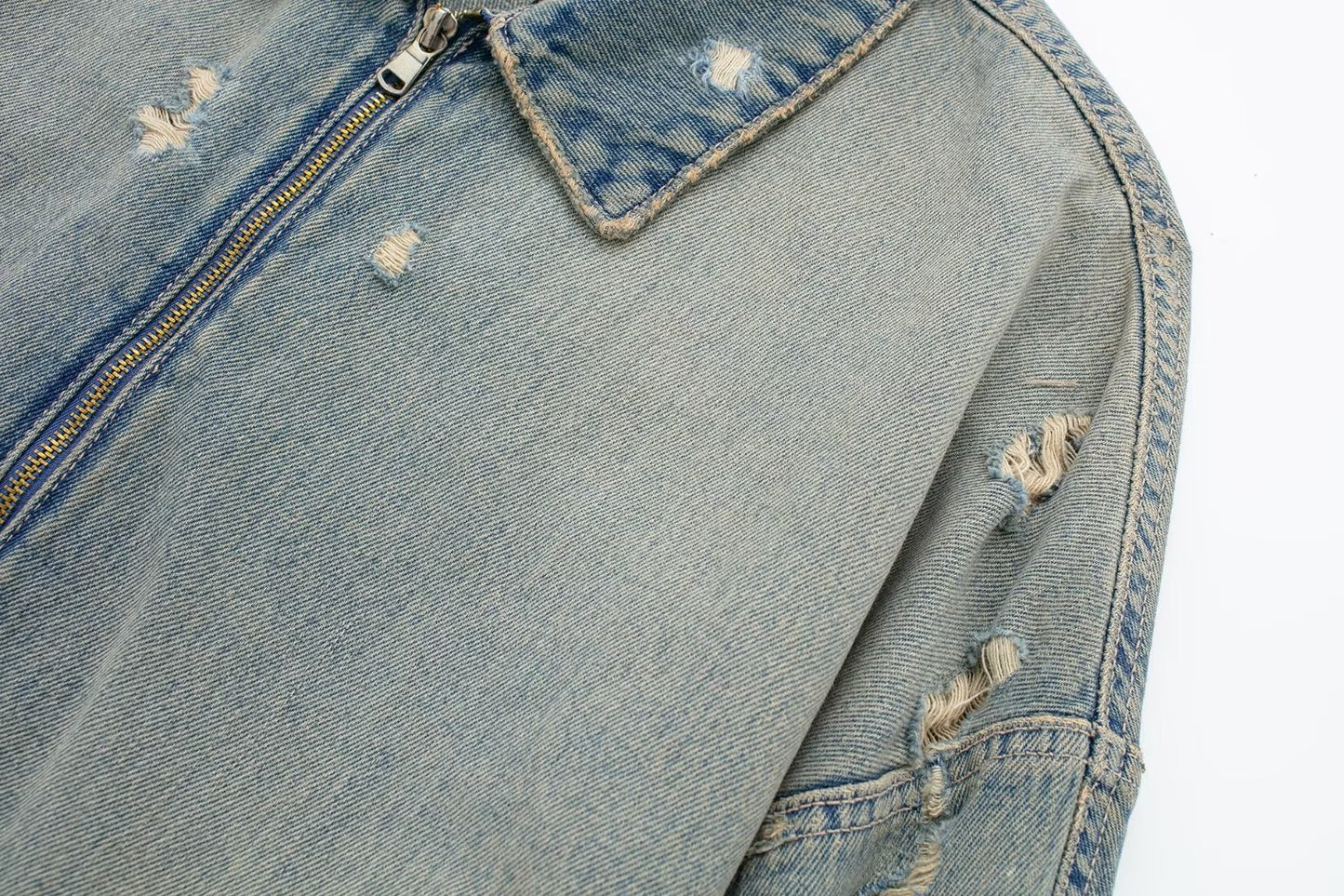 Denim Short Jacket Women's Clothing