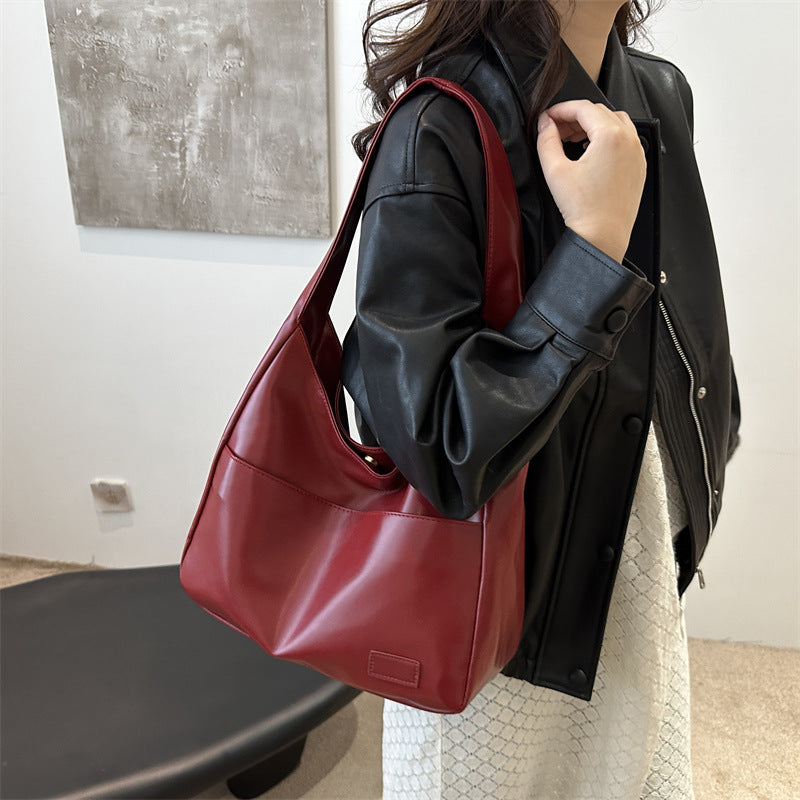 Y2K Style Shoulder Bag For Women Trendy Motorcycle Handbag Minimalist Shoulder Purse For Girls Street Wear