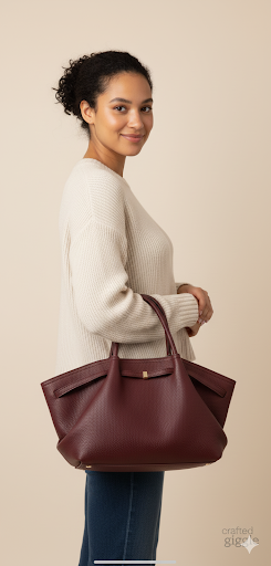 Women's Large Capaci Tote Bag Casual Simplici Sle Commuter Single oulder Foldable Magnetic Clasp Closure Soft Handle