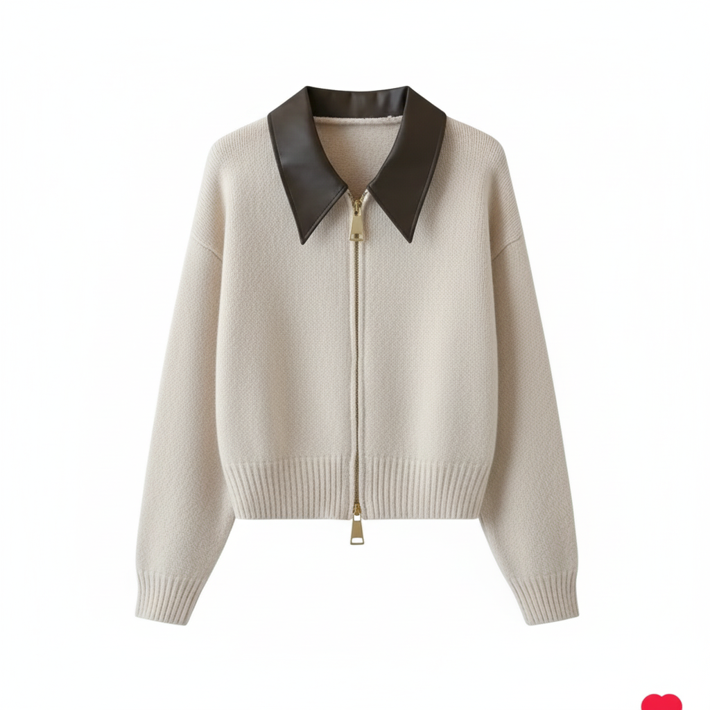 Autumn Winter New knitted Cardigan Sweater Women Fashion Long-Sleeved Polo Collar Short Coat Female Loose Sweater Lady Tops