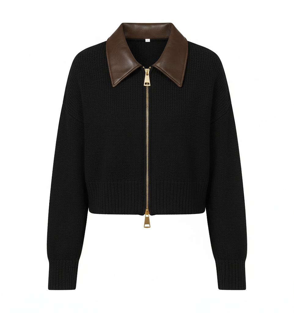 Autumn Winter New knitted Cardigan Sweater Women Fashion Long-Sleeved Polo Collar Short Coat Female Loose Sweater Lady Tops