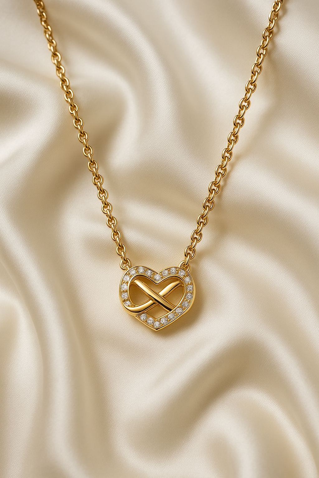 Infinity Heart Necklace and Earring set