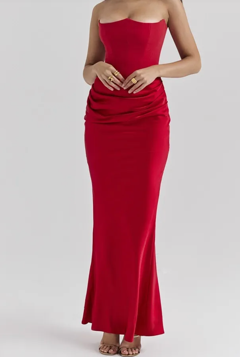 Slim Tube Top Long Dress Sexy Fashion Bandeau Backless Party Evening Dresses For Women Clothing