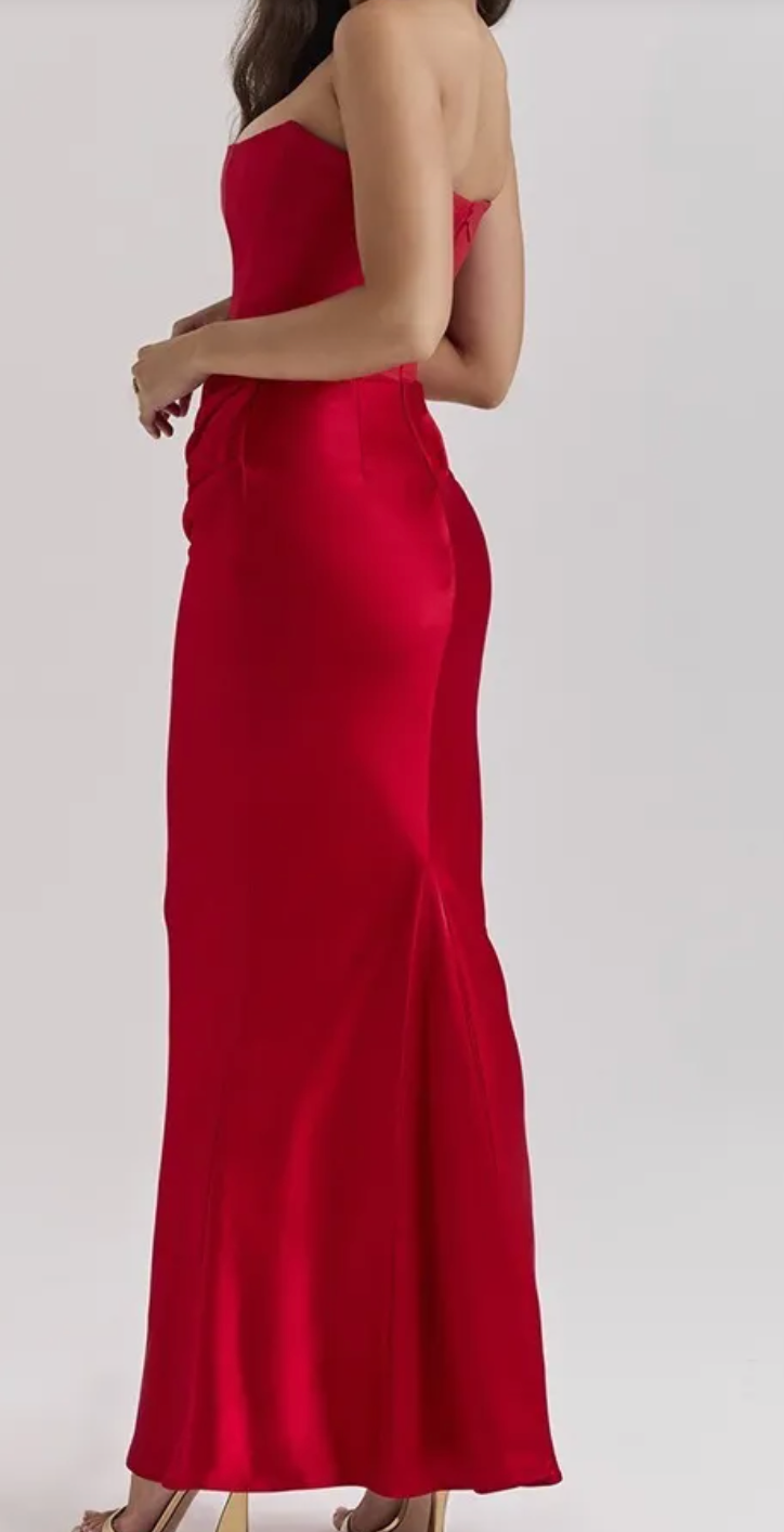 Slim Tube Top Long Dress Sexy Fashion Bandeau Backless Party Evening Dresses For Women Clothing